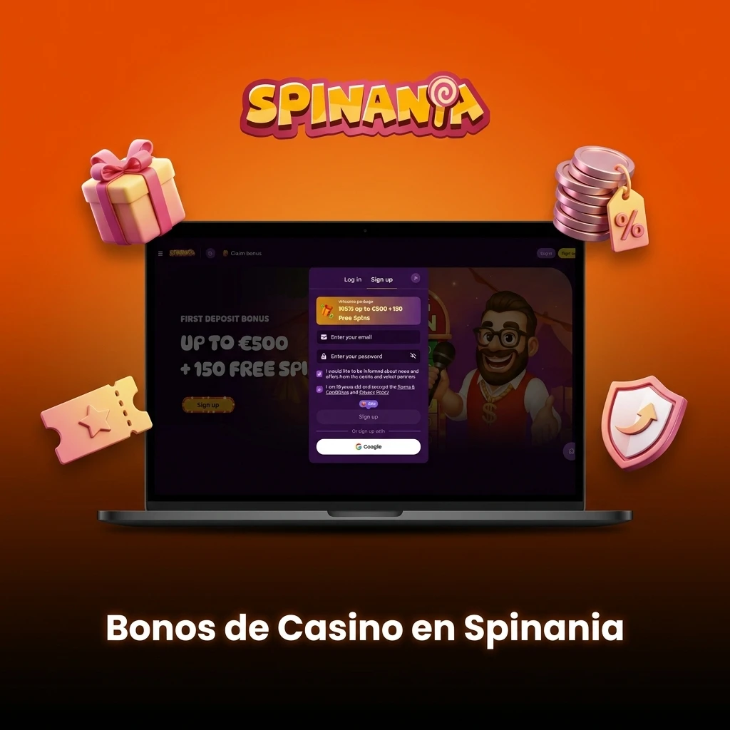 Bonos de casino Spinania: recarga semanal, giros gratis y cashback para jugadores registrados