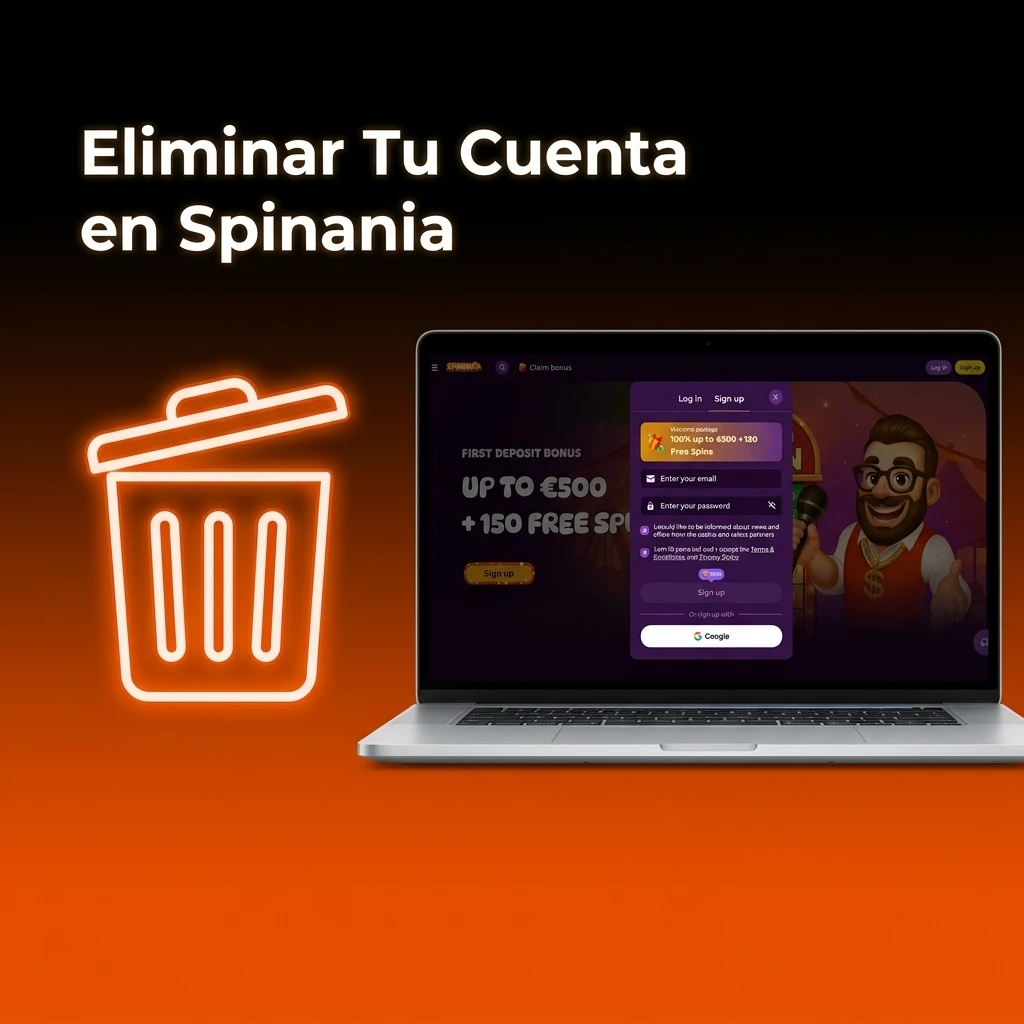 Guía para eliminar tu cuenta en Spinania: pasos desde configuración o contactando con soporte al cliente