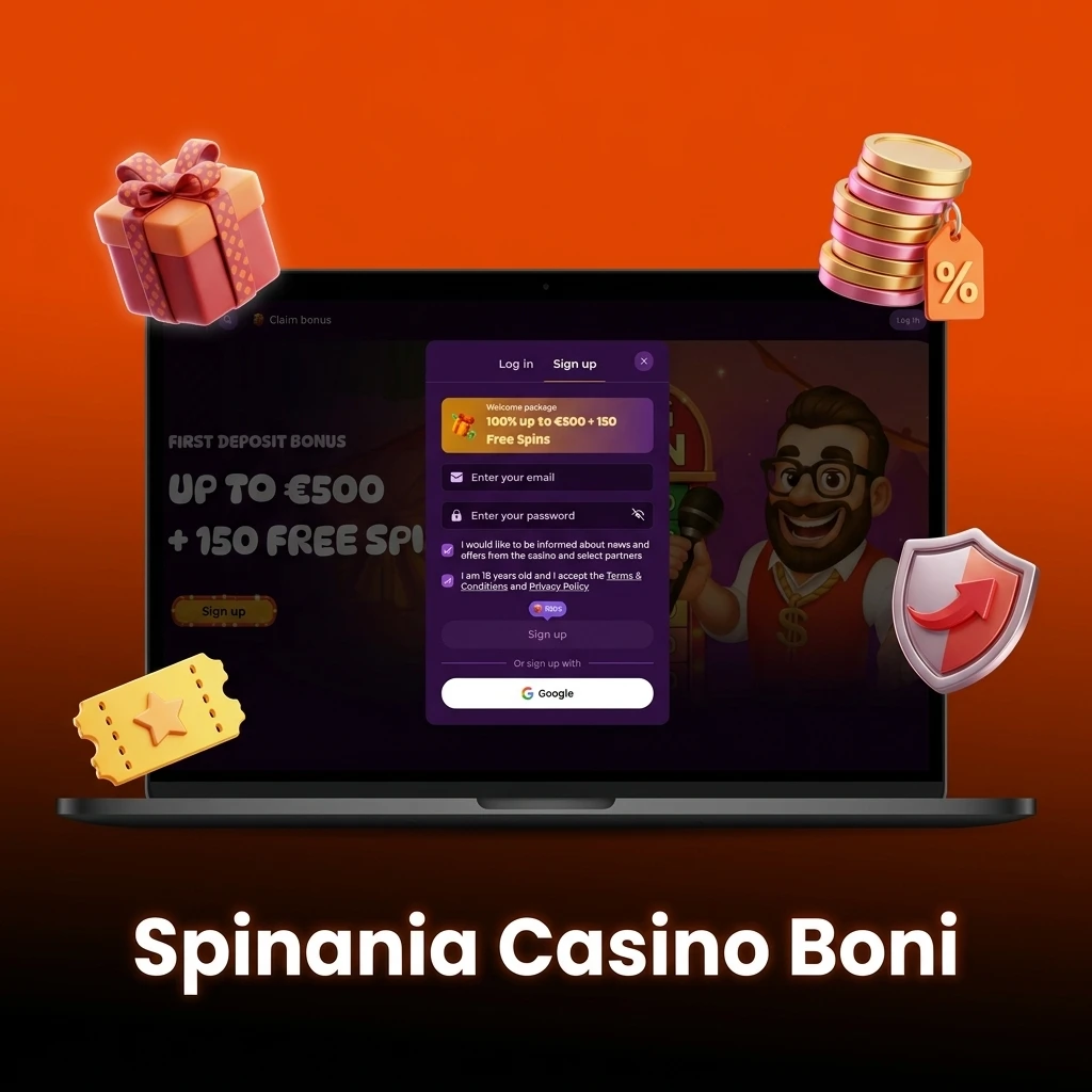 Spinania Casino Boni: Willkommensbonus, Freispiele, Reload- und Cashback-Bonus für neue und bestehende Spieler