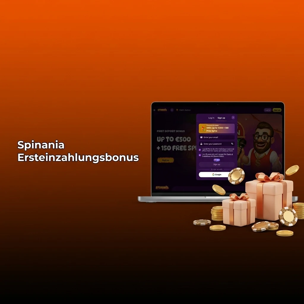 Spinania Ersteinzahlungsbonus: 100% bis 500 EUR und 150 Freispiele für neue Spieler in Deutschland