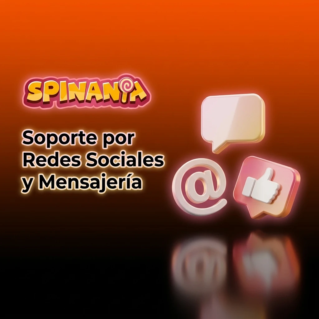 Soporte de Spinania en redes sociales: Telegram, WhatsApp, Twitter y Facebook Messenger para consultas generales