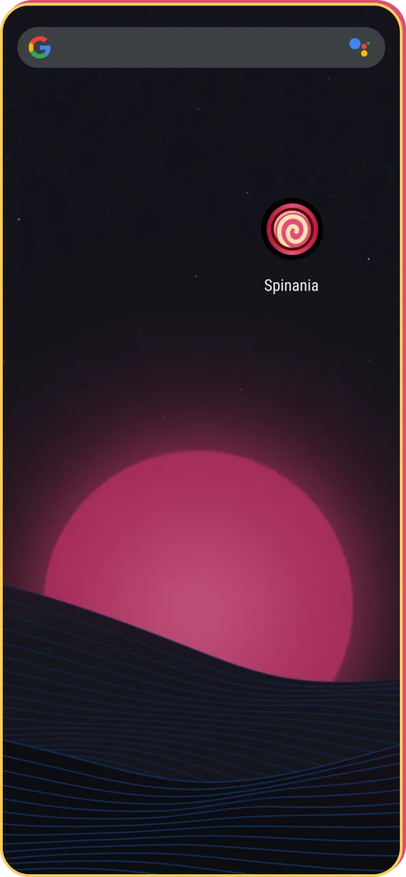 Completing the Spinania APK installation process to begin playing.