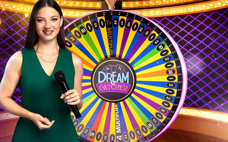 Drehe das Riesenrad und sichere dir die Chance auf große Gewinne in Dream Catcher.